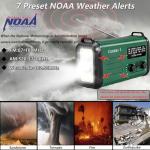 20000mAh/ 74000mWh Hand Crank Emergency Radio, AM/FM/NOAA Weather Radio, Battery Powered Solar Radio with USB Phone Charger, Reading Lamp Flashlight & SOS for Emergency (Army Green)