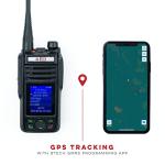BTECH GMRS-PRO 5W Long-Range GMRS Radio – IP67 Waterproof, Bluetooth VOX, GPS, Texting, NOAA, Compass, Dual-Band Scanner, Off-Grid Location Sharing, Two-Way Walkie Talkie