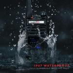 BTECH GMRS-PRO 5W Long-Range GMRS Radio – IP67 Waterproof, Bluetooth VOX, GPS, Texting, NOAA, Compass, Dual-Band Scanner, Off-Grid Location Sharing, Two-Way Walkie Talkie