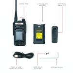 BTECH GMRS-PRO 5W Long-Range GMRS Radio – IP67 Waterproof, Bluetooth VOX, GPS, Texting, NOAA, Compass, Dual-Band Scanner, Off-Grid Location Sharing, Two-Way Walkie Talkie