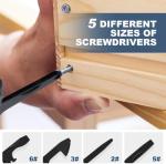 BIBURY Multitool Pliers, 14 in 1 Multi Tool with Flashlight, Scissors, Knife, Stainless Steel Pocket Knife Multifunctional EDC Tool for Camping, Survival, Fishing, Hiking, Hunting, Gifts for Men