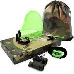Kids Outdoor Adventure Set :Educational Children’s Toys Binoculars, LED Headlamp Flashlight, Compass, Magnifying Glass Whistle Butterfly Net & Backpack(Camo Color) for Boys