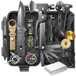 Gifts for Men Dad Him Christmas - Survival Gear and Equipment 21 in 1, Survival Kits - Gifts for Men Dad Him Teen Boys - Stocking Stuffers & White Elephant Gifts