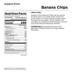 Augason Farms Sweetened Banana Chips - 31 Servings