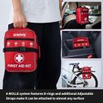 520 Pieces Premium First Aid Kit - Large Emergency Medical Kit for Survival, Car, Home, Travel, Camping, Backpack, Hiking, School (Red)