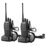 Baofeng Radio 888S Walkie Talkies Rechargeable Walkie-Talkies Long Range with Earpieces for Adults, 2 Way Radios Kids walkie talkies 2 Pack