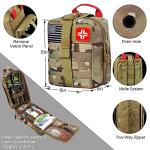 Gifts for Men Dad Christmas LUXMOM Survival Kit and First Aid Kit, 142Pcs Professional Survival Gear and Equipment with Molle Pouch, for Men Camping Outdoor Adventure