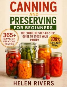 Canning and Preserving for Beginners: The Complete Step-by-Step Guide to Stock Your Pantry with Easy, Safe, and Flavorful Recipes to Enjoy Fresh Homemade Flavors in Every Season