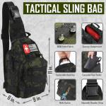 Survival Kit, 268 Pcs Emergency Survival Gear and Equipment Supplies with First Aid Kit, Camping Axe, Headlamp, Crossbody Bag for Camping Hiking, Hunting, Gift for Christmas Men, Dads, Black Como