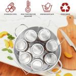 QPMR 21.5 QT Stainless Steel Canning Pot with Lid and Rack, Stainless Steel Water Bath Canner,Canning Supplies Starter Kit and Canning Tools Set for Beginnner,Gift for Mom/Wife