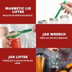 QPMR 21.5 QT Stainless Steel Canning Pot with Lid and Rack, Stainless Steel Water Bath Canner,Canning Supplies Starter Kit and Canning Tools Set for Beginnner,Gift for Mom/Wife