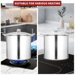 QPMR 21.5 QT Stainless Steel Canning Pot with Lid and Rack, Stainless Steel Water Bath Canner,Canning Supplies Starter Kit and Canning Tools Set for Beginnner,Gift for Mom/Wife