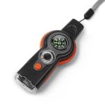 binboll Emergency Survival Function Whistle, Outdoor Multifunctional Tool Safety Whistle with Lanyard, Ideal for Kayaking, Boating, Hiking, Camping, Climbing, Hunting, Fishing (Orange&Black)