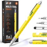 BIIB Stocking Stuffers for Men Adults, Gifts for Men 9 in 1 Multitool Pen, Mens Stocking Stuffers, Mens Christmas Gifts for Dad Him Husband, White Elephant Gifts for Adults, Cool Gadgets