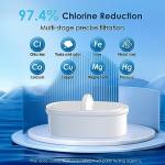 Waterdrop Water Filter Pitcher with 1 Filter, 200-Gallon Long-Life, 10-Cup Large Water Filter Pitcher, NSF Certified, 5X Times Lifetime, Reduces PFOA/PFOS, Chlorine, White