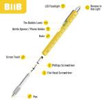 BIIB Stocking Stuffers for Men Adults, Gifts for Men 9 in 1 Multitool Pen, Mens Stocking Stuffers, Mens Christmas Gifts for Dad Him Husband, White Elephant Gifts for Adults, Cool Gadgets