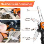 14-in-1 Multitool Pliers, Portable MINI Multitool Pliers Pocket Knife Gifts for Men on Father's Day Christmas, (EDC) Pocket Multi Tools for Outdoor, Garden, Camping, Hiking