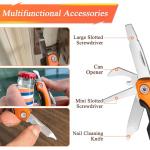 14-in-1 Multitool Pliers, Portable MINI Multitool Pliers Pocket Knife Gifts for Men on Father's Day Christmas, (EDC) Pocket Multi Tools for Outdoor, Garden, Camping, Hiking