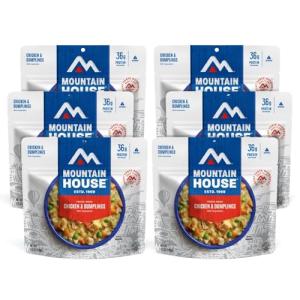 Mountain House Chicken & Dumplings Freeze Dried Backpacking & Camping Food |6-Pack