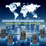 TIDRADIO TD-G100 Rapid Unlimited Range 4G LTE PoC Walkie Talkies Long Range with SIM Cards, Nationwide 5000 Miles Two Way Radios, Global PTT for Family, Logistics, Truck Fleet,Construction site,2 Pack