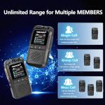 TIDRADIO TD-G100 Rapid Unlimited Range 4G LTE PoC Walkie Talkies Long Range with SIM Cards, Nationwide 5000 Miles Two Way Radios, Global PTT for Family, Logistics, Truck Fleet,Construction site,2 Pack