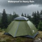 Night Cat Upgraded Backpacking Tents 2 Persons Easy Clip Setup Camping Tent Adults Scouts Heavy Rainproof Compact Lightweight,Double-Size