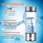 Hydrogen Water Bottle Generator 2 Pack 2025 w SPE/PEM Tech Water Ionizer, Portable Hydrogenated Water Machine Improve Water in 3 Minutes Hydrogen Rich