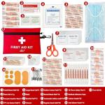 152 Piece Small First Aid Kit, Travel Size First Aid Kit TSA Approved, Mini Forst aid kit for Home, Car, Travel, Camping, Truck, Sports, Office, Hiking Med Kit for Backpack;Gift for Grandma.