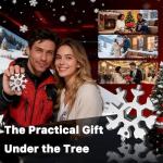 Stocking Stuffers for Men 2025 - Snowflake Multi Tool 2 Pack,18 in 1 Stainless Steel Multitool with Carabiner,White Elephant Gifts for Adults,Christmas Gift for Him,Dad,Husband,Brother(Silver+Black)