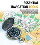 Black Pocket Waterproof Compass Toy Camping Survival Compasses Glow in The Dark Military Survival Gearfor for Hiking, Camping,Backpacking, Outdoor Activities - Best Survival Gifts Pack（Style B）