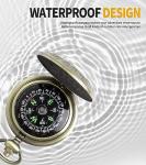 Black Pocket Waterproof Compass Toy Camping Survival Compasses Glow in The Dark Military Survival Gearfor for Hiking, Camping,Backpacking, Outdoor Activities - Best Survival Gifts Pack（Style B）