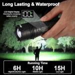 PHIXTON Rechargeable Flashlights 10000 High Lumens Long Range 3280 FT, Super Bright USB C LED Flashlight Long Lasting 15 Hours, Powerful Multifunctional Strong Flash Lights, for Camping