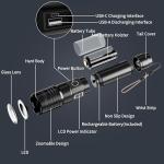 PHIXTON Rechargeable Flashlights 10000 High Lumens Long Range 3280 FT, Super Bright USB C LED Flashlight Long Lasting 15 Hours, Powerful Multifunctional Strong Flash Lights, for Camping