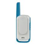 Motorola Solutions, Portable FRS, T114, Talkabout, Two-Way Radios, Battery Operated, 22 Channel, 16 Mile, White/Blue, 2 Pack