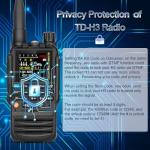 TIDRADIO TD-H3 GMRS Radios Handheld, APP/Web Bluetooth Programming, 8-Band Long Range Walkie Talkies Two Way Radios, Air Band, Freq Copy, DTMF, NOAA Weather, 2500mAh, 15.15in Antenna - Full Kit 2 Pack