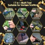 Multi-Tool Gifts for Men, Christmas Stocking Stuffers for Dad from Daughter Son, Multitool Knife 17 in 1 EDC Gear Cool Father Unique Birthday Gifts for Him Husband Boyfriend Grandpa Camping Essentials