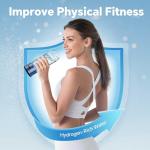 Hydrogen Water Bottle, Portable Hydrogen Water Bottle Generator, 1500 PPB Smart Hydrogen Water Machine with SPE/PEM Tech, Rechargeable Ionizer Machine for Home, Travel & Office Fitness Drinking