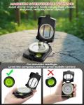 Compass, Sportneer Compass Hiking Survival Compass Military Grade Waterproof Boy Scout Compass for Kids Gift Backpacking Camping Hiking Map Navigation