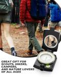 Compass, Sportneer Compass Hiking Survival Compass Military Grade Waterproof Boy Scout Compass for Kids Gift Backpacking Camping Hiking Map Navigation