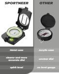 Compass, Sportneer Compass Hiking Survival Compass Military Grade Waterproof Boy Scout Compass for Kids Gift Backpacking Camping Hiking Map Navigation