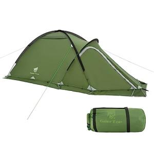 Geertop Portable 2 Person 4 Season Tent Waterproof Backpacking Tent Double Layer All Weather for Camping Hiking Travel Climbing Mountaineering - Easy Set Up (Green)