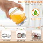 UrSpeedtekLive 30 Pack Mason Jars 8 oz with Regular Lids and Bands, Half Pint Canning Jars, Small Glass Jars for Honey Jelly Jam Crafts