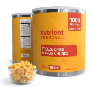 Freeze-Dried Mangoes – #10 Can | 25-Year Shelf Life | Emergency Food Storage & Snacking