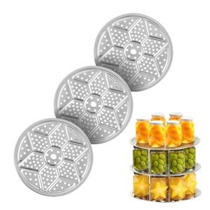 KCKHFA 3 Pack Pressure Canner Racks, 11-inch Canning Supplies, Stainless Steel Premium Steamer Rack for Water Bath Canner - Compatible with Presto, All-American and More