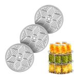 KCKHFA 3 Pack Pressure Canner Racks, 11-inch Canning Supplies, Stainless Steel Premium Steamer Rack for Water Bath Canner - Compatible with Presto, All-American and More