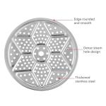 KCKHFA 3 Pack Pressure Canner Racks, 11-inch Canning Supplies, Stainless Steel Premium Steamer Rack for Water Bath Canner - Compatible with Presto, All-American and More