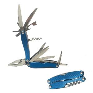UVJNVLW 15-in-1 Full-Size Multi-Tool for DIY, Home, Garden, Outdoors & EDC, Blue - Versatile All-in-One Tool Kit