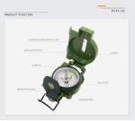 Tactical Military Compass - Shockproof, Waterproof & Sandproof with Phosphorescent Glow for Navigation, Survival, Hiking & Orienteering - US Military Grade Handheld Compass for Outdoor Adventures