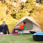 UNP Khaki 2 Person Dome Camping Tent, 4 Season, Easy Setup, Waterproof, 35 Sq Ft, 5.2 Lb