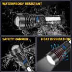 Rechargeable Flashlights High Lumens, 7Mode Super Bright Flashlight Camping, Adjustable Tactical Flash Light High Powered, LED Flashlights for Home Emergency, Christmas Gifts Stocking Stuffers for Men